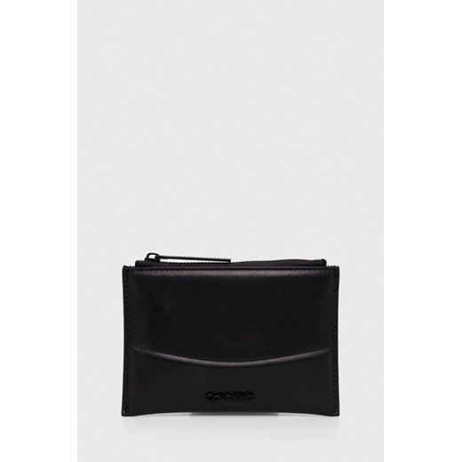Calvin Klein portfel męski kolor czarny ze sklepu ANSWEAR.com w kategorii Portfele męskie - zdjęcie 170222908
