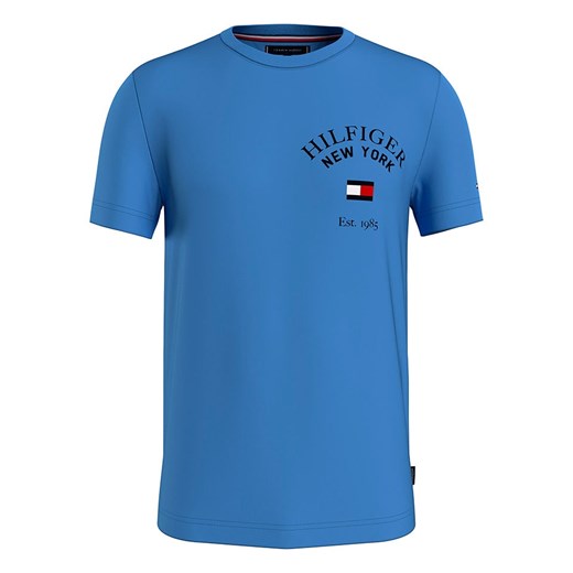 T-shirt męski Tommy Hilfiger niebieski z krótkimi rękawami 