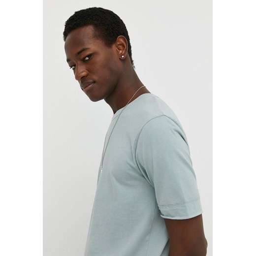 Drykorn t-shirt bawełniany RAPHAEL męski kolor niebieski gładki 52004549017 ze sklepu ANSWEAR.com w kategorii T-shirty męskie - zdjęcie 170226145