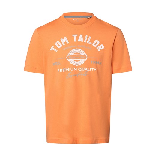 Tom Tailor T-shirt męski Mężczyźni Bawełna morelowy nadruk Tom Tailor XL vangraaf