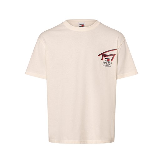 Tommy Jeans Koszulka męska Mężczyźni Bawełna écru nadruk ze sklepu vangraaf w kategorii T-shirty męskie - zdjęcie 170230408