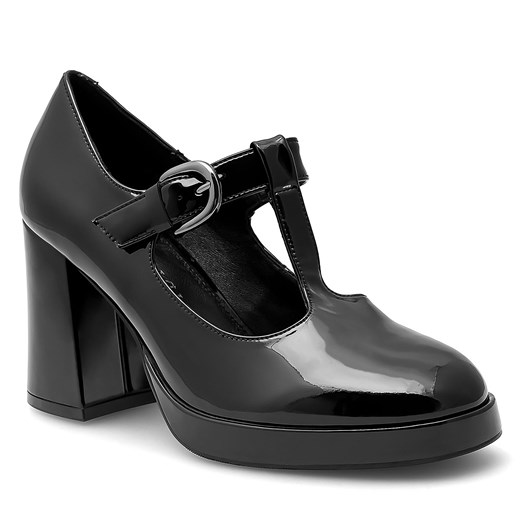 Czółenka Sergio Bardi z klamrą na obcasie eleganckie jesienne 