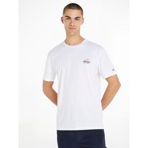 TOMMY JEANS Koszulka w kolorze białym ze sklepu Limango Polska w kategorii T-shirty męskie - zdjęcie 170235596