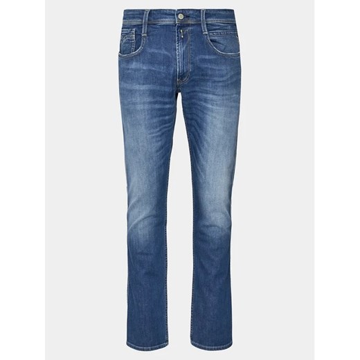 Replay Jeansy Anbass M914Y.000.573 Niebieski Slim Fit Replay 36_32 MODIVO