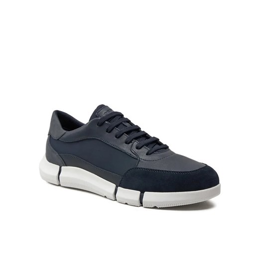 Buty sportowe męskie granatowe Geox wiązane