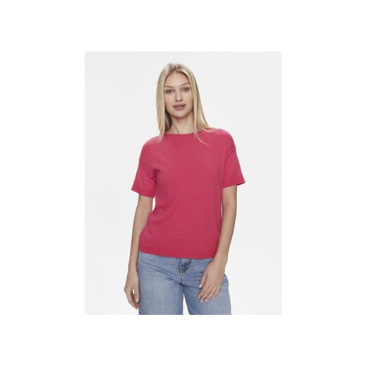 United Colors Of Benetton T-Shirt 103CD102M Różowy Regular Fit ze sklepu MODIVO w kategorii Bluzki damskie - zdjęcie 170236908