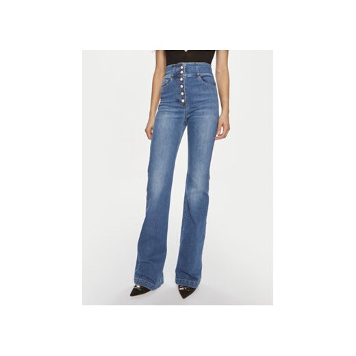 Elisabetta Franchi Jeansy PJ-43S-41E2-V380 Niebieski Regular Fit ze sklepu MODIVO w kategorii Jeansy damskie - zdjęcie 170237219