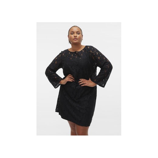 Vero Moda Curve Sukienka koktajlowa 10297995 Czarny Regular Fit ze sklepu MODIVO w kategorii Sukienki - zdjęcie 170237228