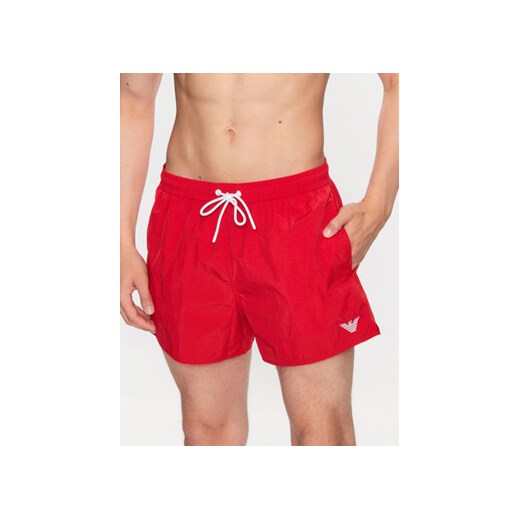 Emporio Armani Underwear Szorty kąpielowe 211756 3R422 00173 Czerwony Regular Fit ze sklepu MODIVO w kategorii Kąpielówki - zdjęcie 170237388