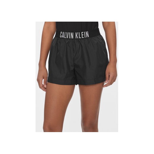 Calvin Klein Swimwear Szorty sportowe KW0KW02482 Czarny Regular Fit ze sklepu MODIVO w kategorii Szorty - zdjęcie 170237455