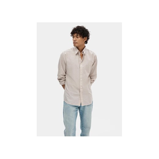 Selected Homme Koszula 16078867 Beżowy Slim Fit ze sklepu MODIVO w kategorii Koszule męskie - zdjęcie 170237659