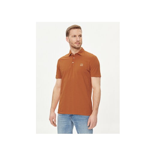 s.Oliver Polo 2129485 Pomarańczowy Regular Fit ze sklepu MODIVO w kategorii T-shirty męskie - zdjęcie 170237759