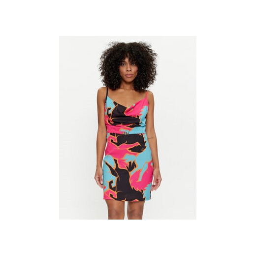 Fracomina Sukienka letnia FS24SD1014W505N4 Kolorowy Slim Fit ze sklepu MODIVO w kategorii Sukienki - zdjęcie 170238247