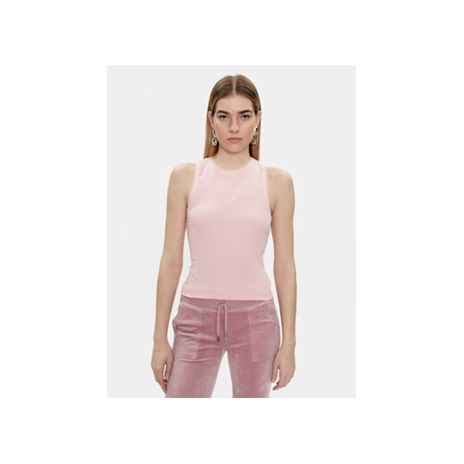 Juicy Couture Top Beckham JCBLV223811 Różowy Slim Fit ze sklepu MODIVO w kategorii Bluzki damskie - zdjęcie 170238358