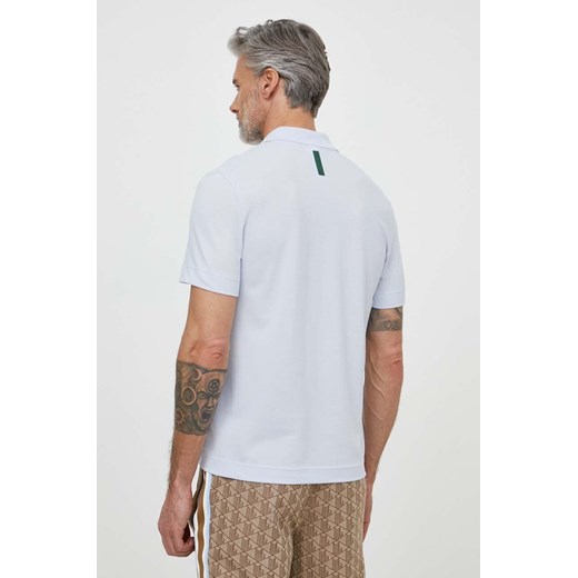T-shirt męski Lacoste biały casualowy z krótkim rękawem 