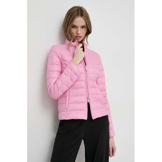 Patrizia Pepe kurtka puchowa dwustronna damska kolor różowy przejściowa CO0178 A503 ze sklepu ANSWEAR.com w kategorii Kurtki damskie - zdjęcie 170238705