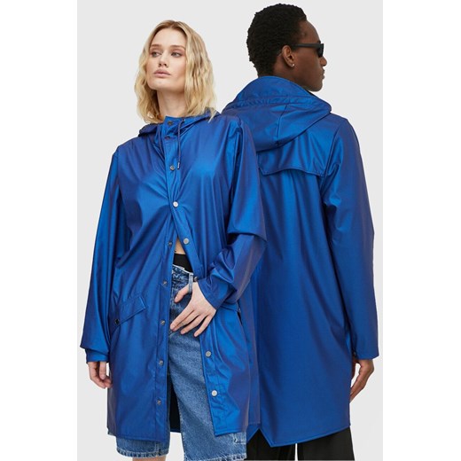 Rains kurtka 12020 Jackets kolor niebieski przejściowa ze sklepu ANSWEAR.com w kategorii Kurtki damskie - zdjęcie 170239025
