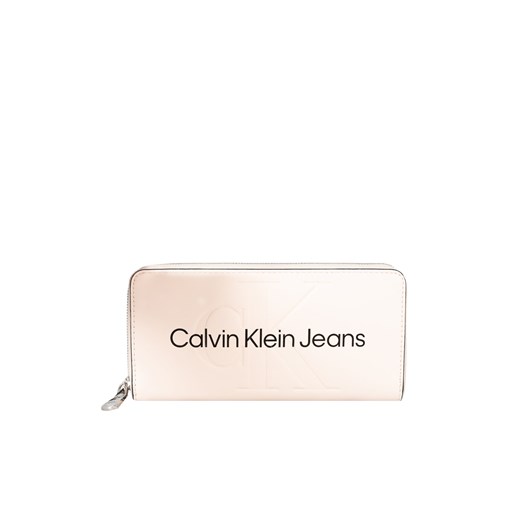 Calvin Klein Jeans Portfel | K60K607634TGE | Kobieta | Beżowy ze sklepu ubierzsie.com w kategorii Portfele damskie - zdjęcie 170241457