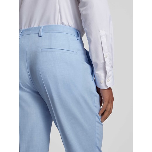 Spodnie o kroju regular fit z zakładkami w pasie i kieszeniami z tyłu model 48 Peek&Cloppenburg 