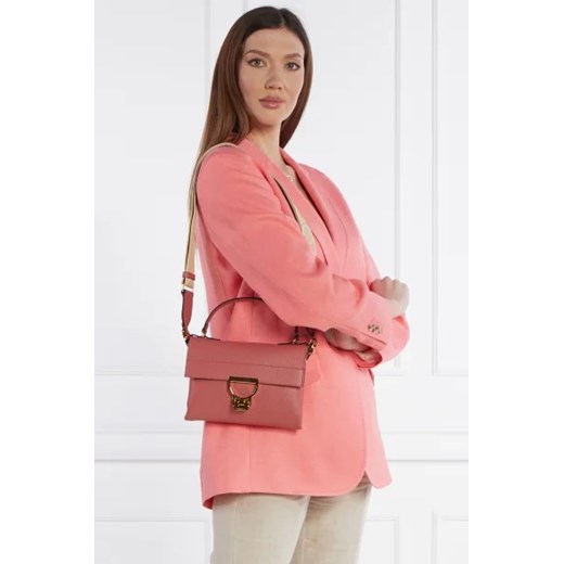Coccinelle Skórzana torebka na ramię arlettis signature Coccinelle OS Gomez Fashion Store
