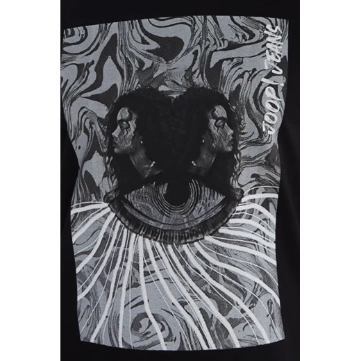 T-shirt męski czarny Joop! w nadruki z krótkimi rękawami 