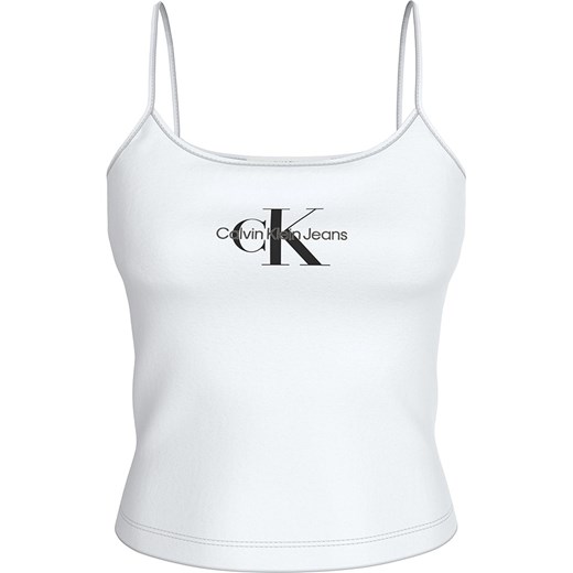 Calvin Klein Top w kolorze białym ze sklepu Limango Polska w kategorii Bluzki damskie - zdjęcie 170245078