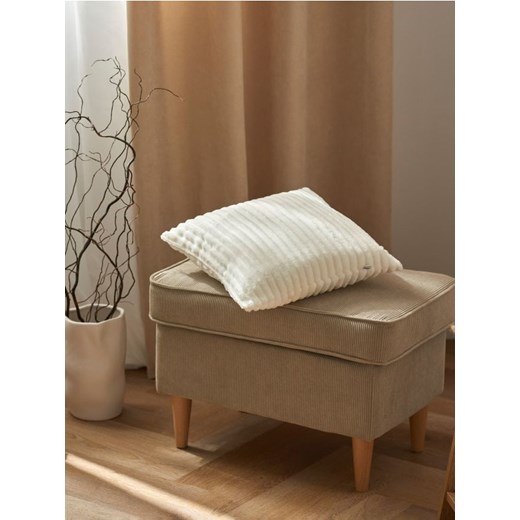Sinsay - Poszewka na poduszkę - kremowy ze sklepu Sinsay w kategorii Poszewki na poduszki - zdjęcie 170246557
