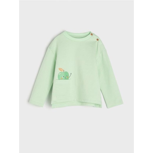 Sinsay - Koszulka - zielony ze sklepu Sinsay w kategorii Kaftaniki i bluzki - zdjęcie 170246688