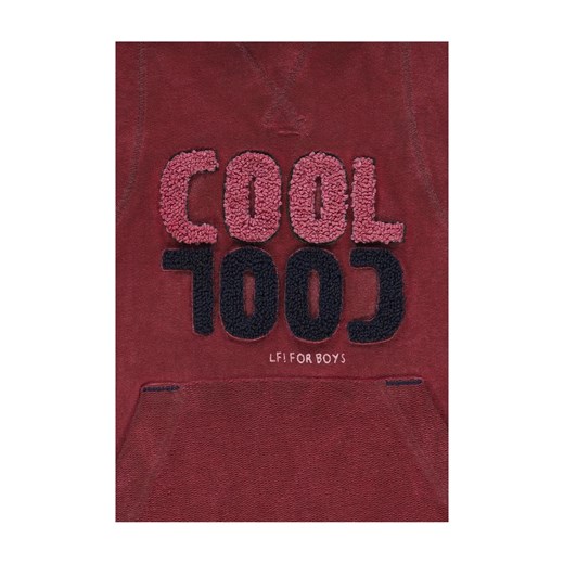 Chłopięca bordowa bluza z kapturem - Cool - Lief Lief 116 5.10.15