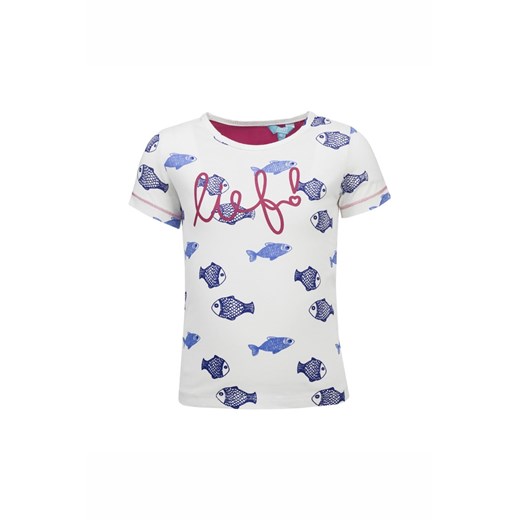 T-shirt dziewczęcy, biały, rybki, Lief ze sklepu 5.10.15 w kategorii Koszulki niemowlęce - zdjęcie 170247505
