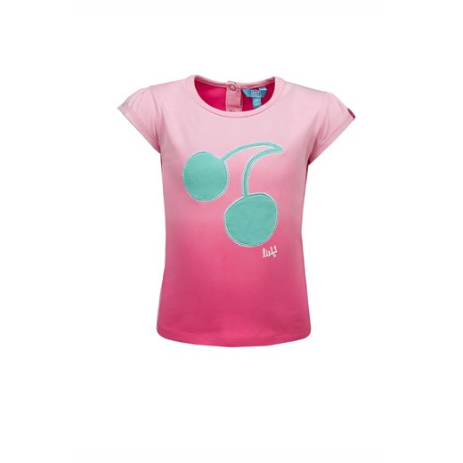 T-shirt niemowlęcy z wisienkami - różowy - Lief ze sklepu 5.10.15 w kategorii Koszulki niemowlęce - zdjęcie 170247577