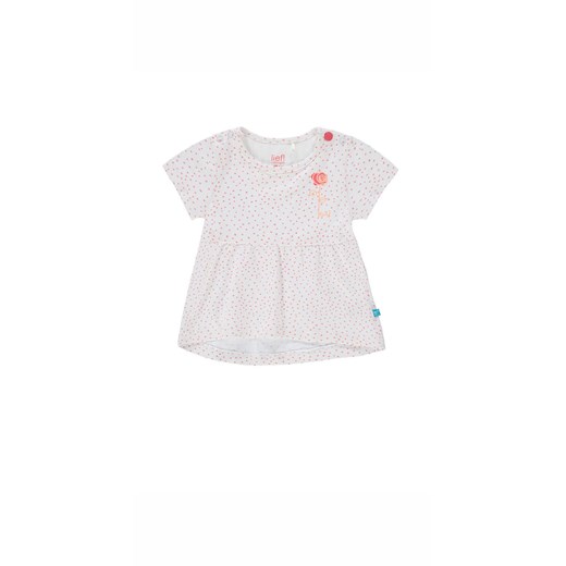 Sukienka dziewczęca z krótkim rękawem - biała w kropki - Lief ze sklepu 5.10.15 w kategorii Sukienki niemowlęce - zdjęcie 170247715