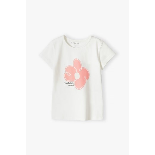 T-shirt dziewczęcy z napisem - Kwiatuszek Mamusi ze sklepu 5.10.15 w kategorii Bluzki dziewczęce - zdjęcie 170247727