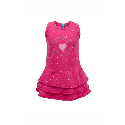 Sukienka dziewczęca bez rękawów, różowa, serce, Lief ze sklepu 5.10.15 w kategorii Sukienki dziewczęce - zdjęcie 170247735