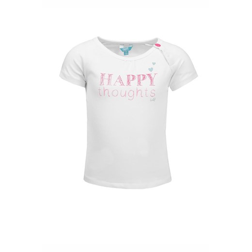 T-shirt dziewczęc Happy thoughts - biały - Lief Lief 116 5.10.15
