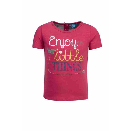 T-shirt dziewczęcy - Enjoy little things - różowy - Lief ze sklepu 5.10.15 w kategorii Koszulki niemowlęce - zdjęcie 170247817
