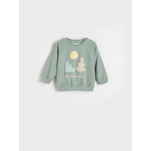 Reserved - Bluza z aplikacją - jasnozielony Reserved 92 (1 Reserved