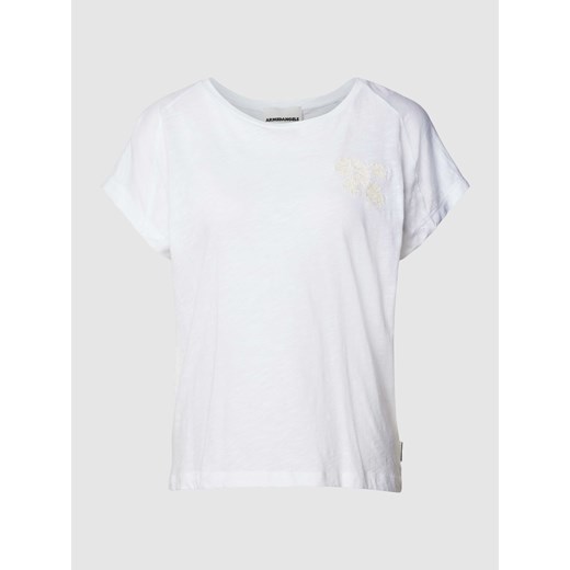 T-shirt z kwiatowym haftem model ‘ONELIAA FAANCY’ XXL Peek&Cloppenburg 