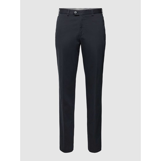 Spodnie o kroju slim fit w kant model ‘PEAKER’ ze sklepu Peek&Cloppenburg  w kategorii Spodnie męskie - zdjęcie 170254466