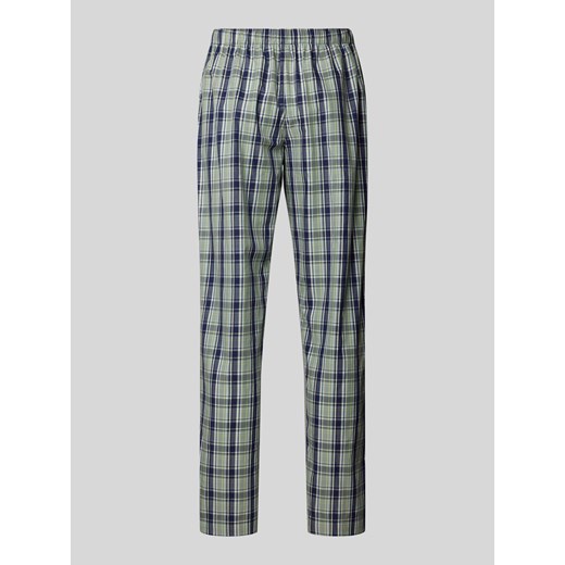 Spodnie od piżamy z prostą nogawką i wzorem w szkocką kratę Hanro M Peek&Cloppenburg 