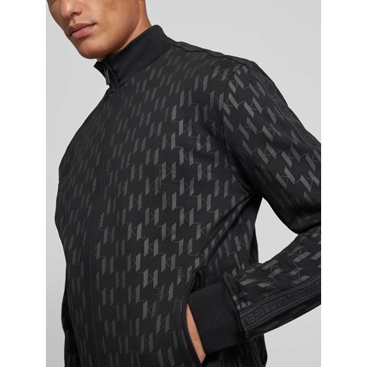 Bluza rozpinana z nadrukiem z logo na całej powierzchni Karl Lagerfeld S Peek&Cloppenburg 