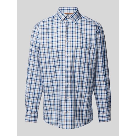 Koszula biznesowa o kroju modern fit w kratkę vichy ze sklepu Peek&Cloppenburg  w kategorii Koszule męskie - zdjęcie 170255168