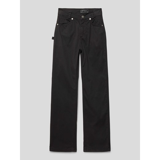 Spodnie materiałowe o rozkloszowanym kroju w jednolitym kolorze model ‘SLIM’ ze sklepu Peek&Cloppenburg  w kategorii Spodnie chłopięce - zdjęcie 170255669