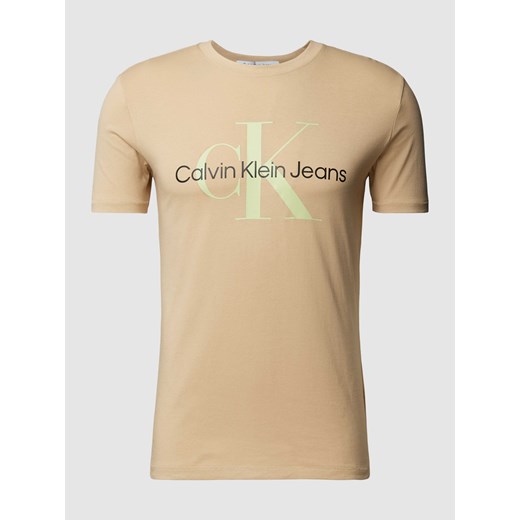 T-shirt z nadrukiem z logo ze sklepu Peek&Cloppenburg  w kategorii T-shirty męskie - zdjęcie 170256069