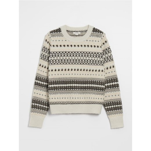 Wzorzysty sweter z nieregularnym motywem House XL promocyjna cena House