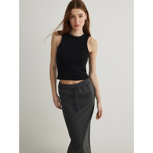 Reserved - Bawełniany top - czarny Reserved XL Reserved