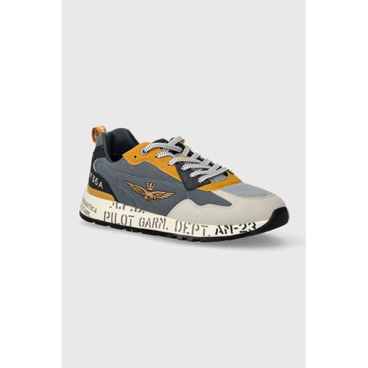 Aeronautica Militare sneakersy kolor niebieski SC276CT3332 ze sklepu ANSWEAR.com w kategorii Buty sportowe męskie - zdjęcie 170262705