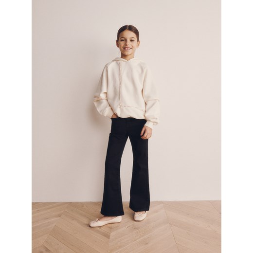 Reserved - Jeansy flare high waist - czarny ze sklepu Reserved w kategorii Spodnie dziewczęce - zdjęcie 170263317