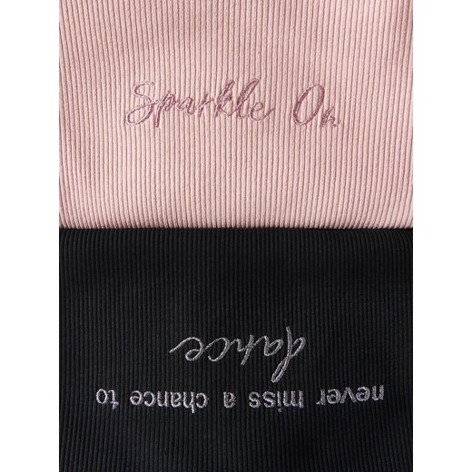 Reserved - Bawełniane body z haftem - czarny ze sklepu Reserved w kategorii Bluzki dziewczęce - zdjęcie 170263388