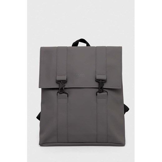Rains plecak 13300 Backpacks kolor szary duży gładki ze sklepu PRM w kategorii Plecaki - zdjęcie 170263759